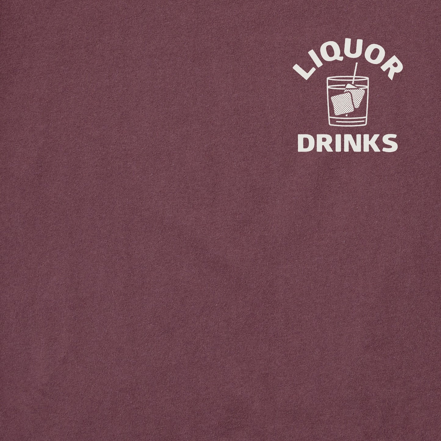 Men's Liquor Drinks Short Sleeve Crusher Tee