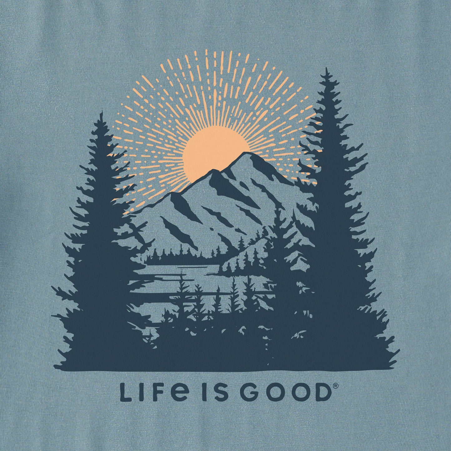 Men's Sunset in the Mountains Short Sleeve Crusher Tee