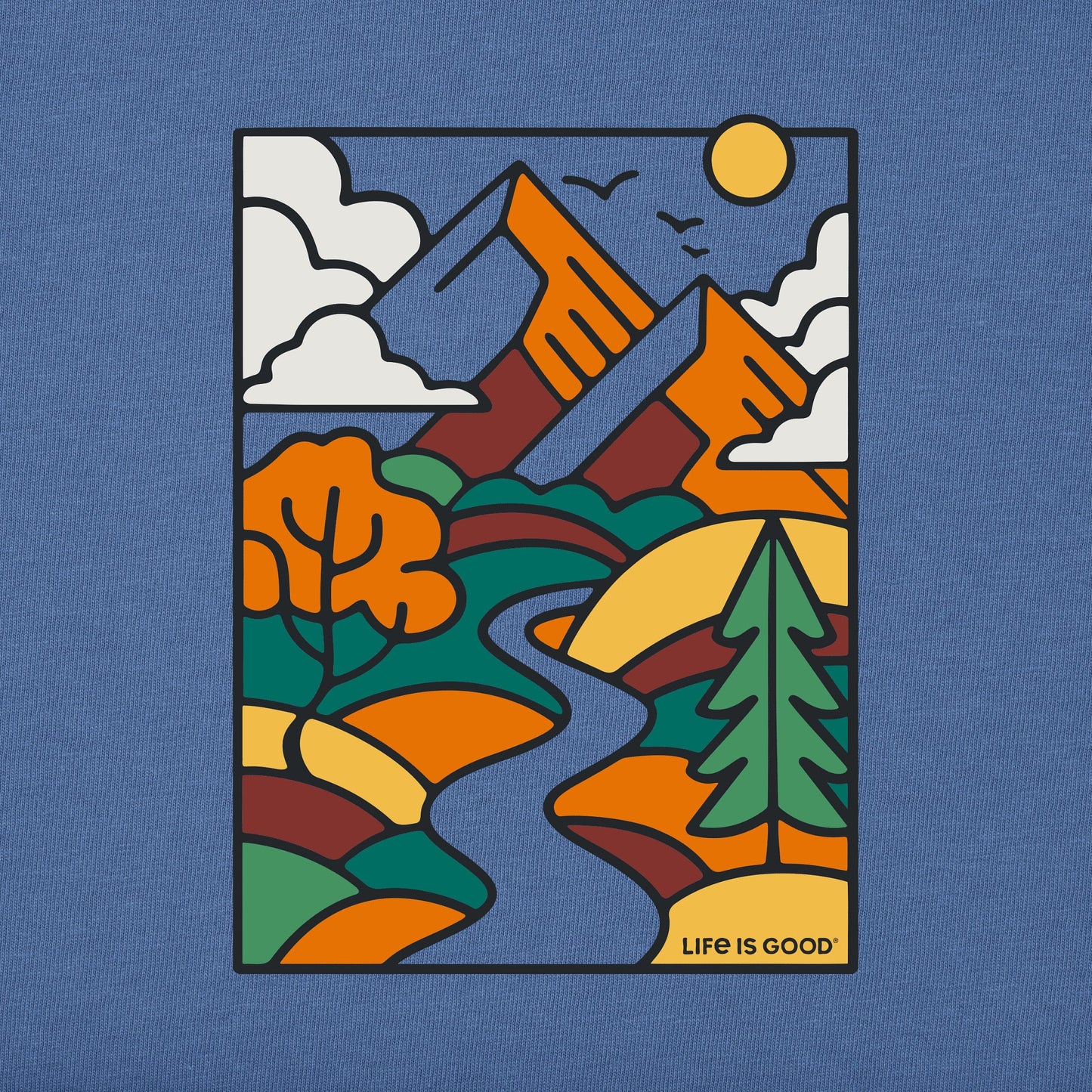 Men's What a Mountain Scene Short Sleeve Tee