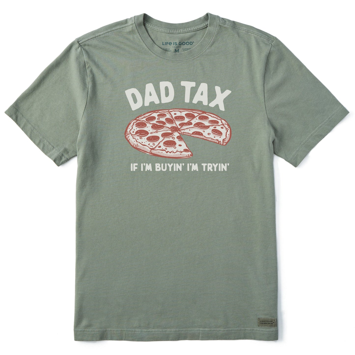 Men's Dad Tax Pizza Short Sleeve Crusher Tee