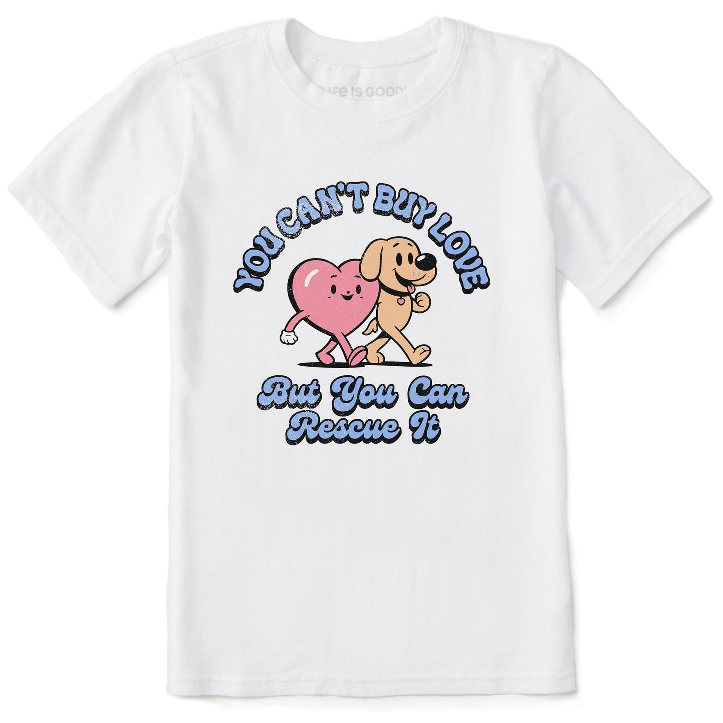 Kids Rescue Love Mascots Short Sleeve Crusher Tee
