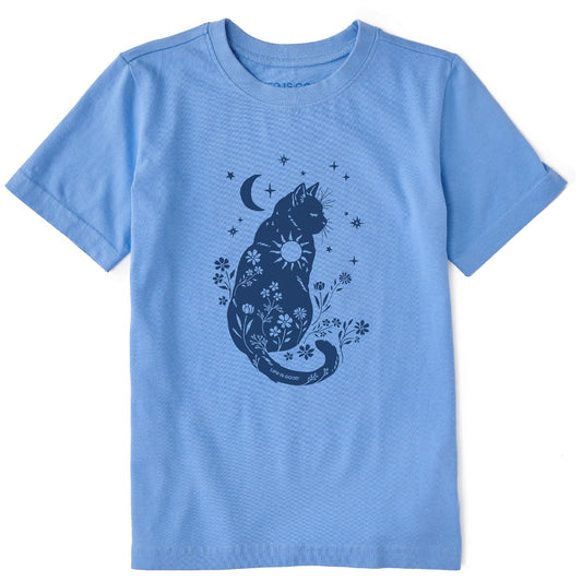 Kids Celestial Kitty Short Sleeve Crusher Tee