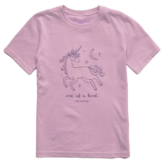 Kids One of a Kind Unicorn Leap Short Sleeve Crusher Tee