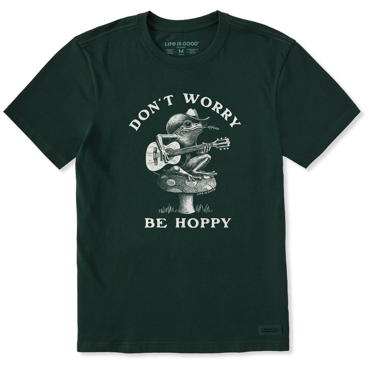 Men's Don't Worry Be Hoppy Frog Short Sleeve Crusher Tee