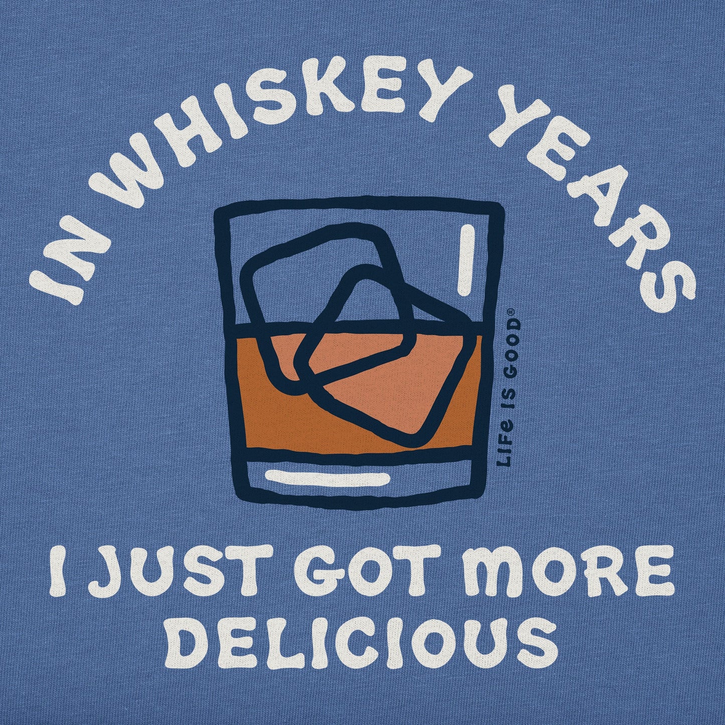 Men's In Whiskey Years Delicious Short Sleeve Tee
