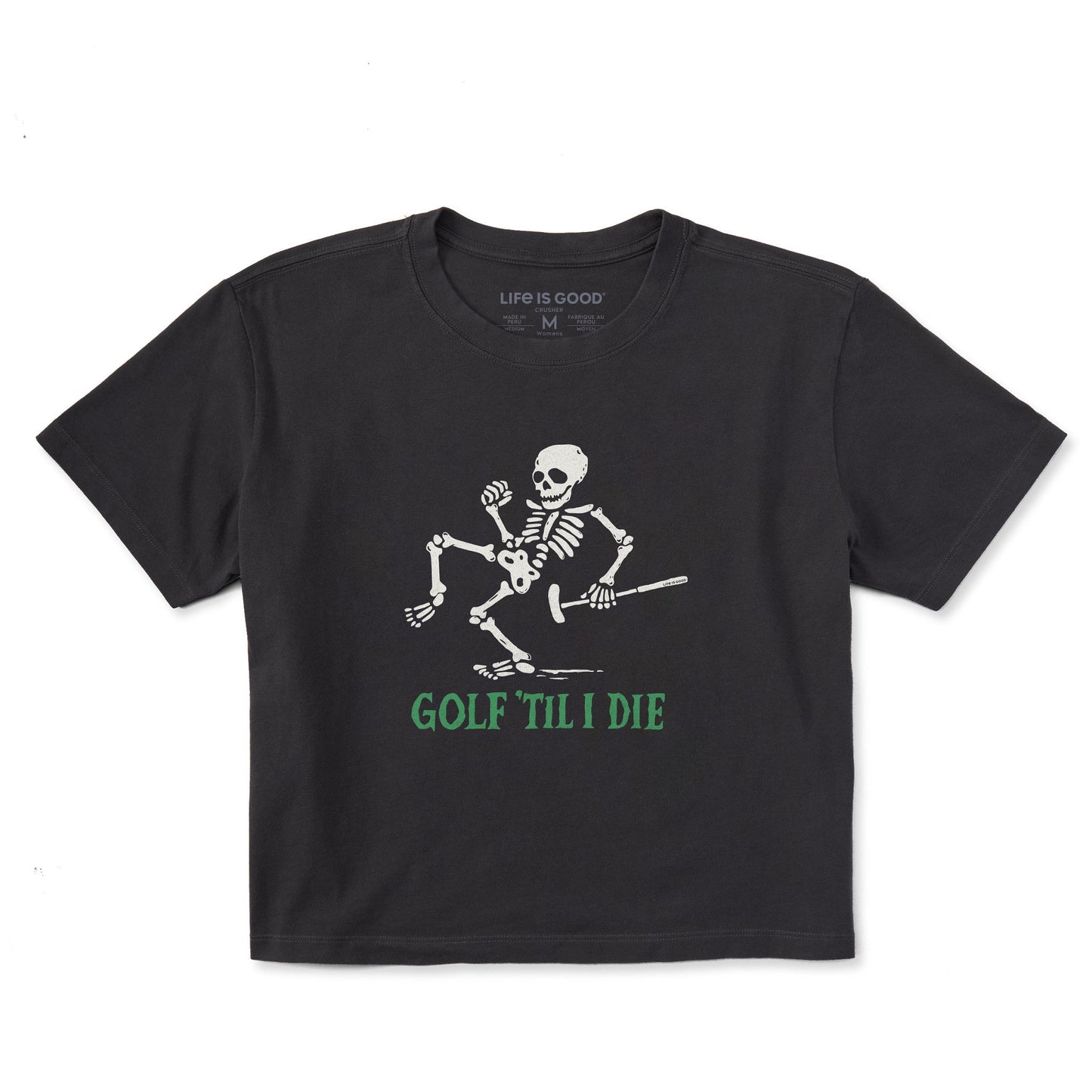 Women's Golf Til I Die Short Sleeve Crusher Boxy Tee