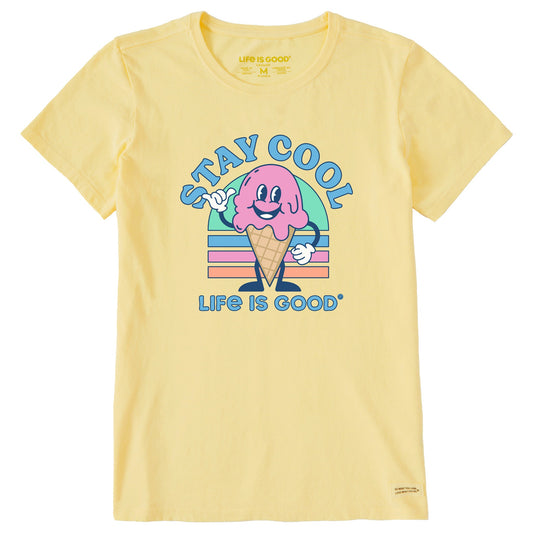 Women's Stay Cool Ice Cream Cone Short Sleeve Tee