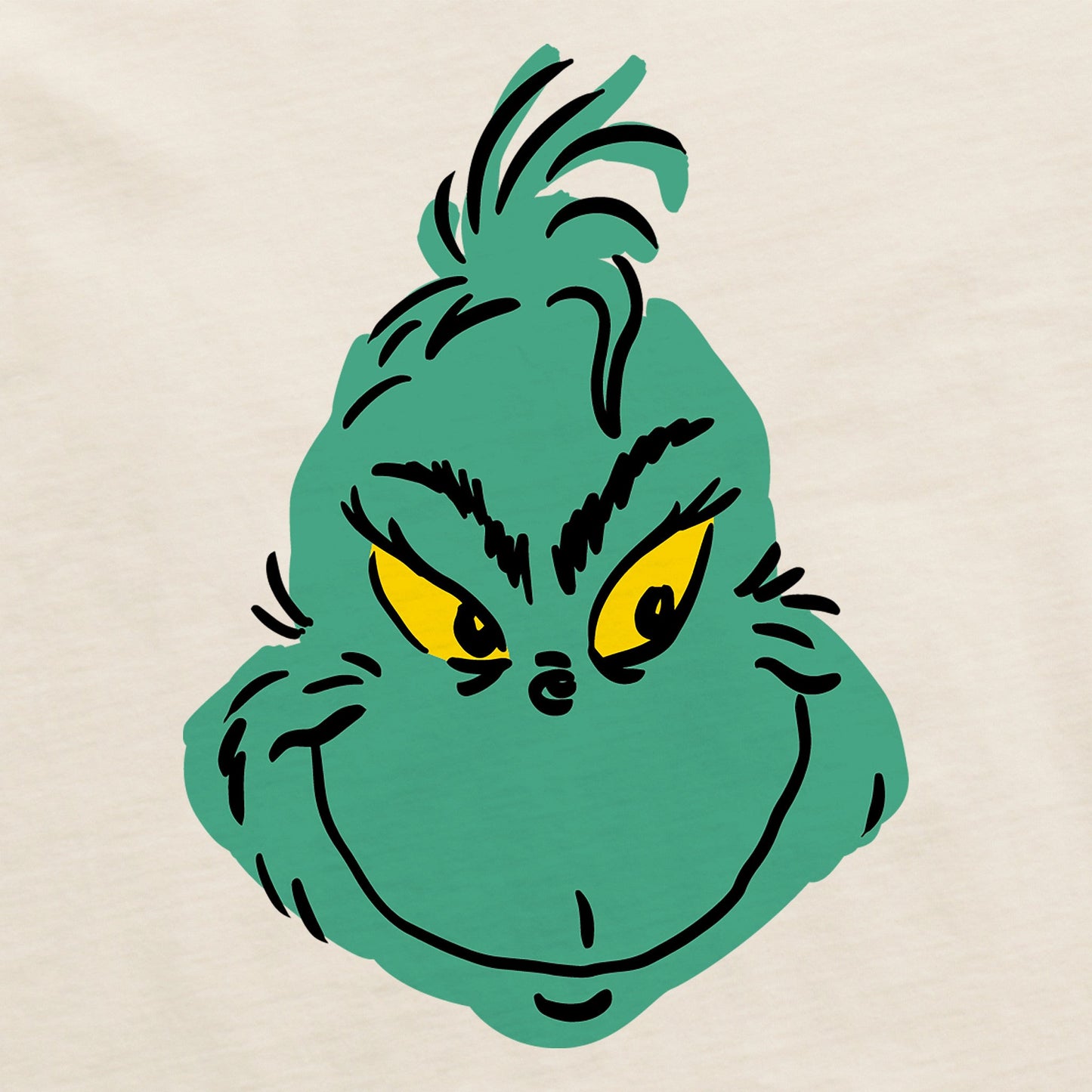 Women's Grinch Mini Face Simply True Fleece Hoodie