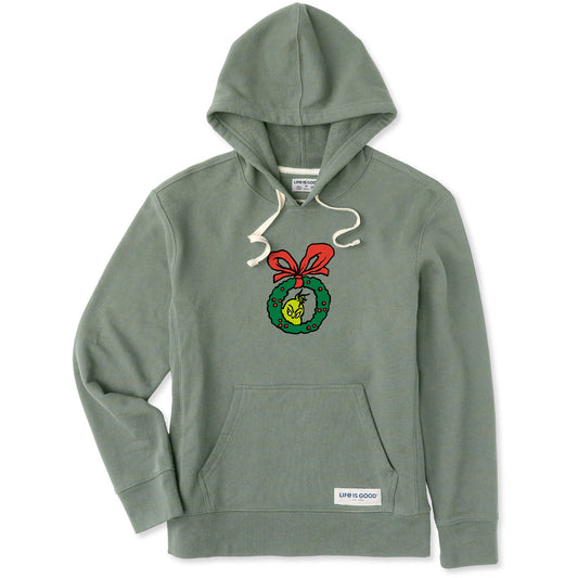 Women's Grinch Sneak Peek Simply True Fleece Hoodie