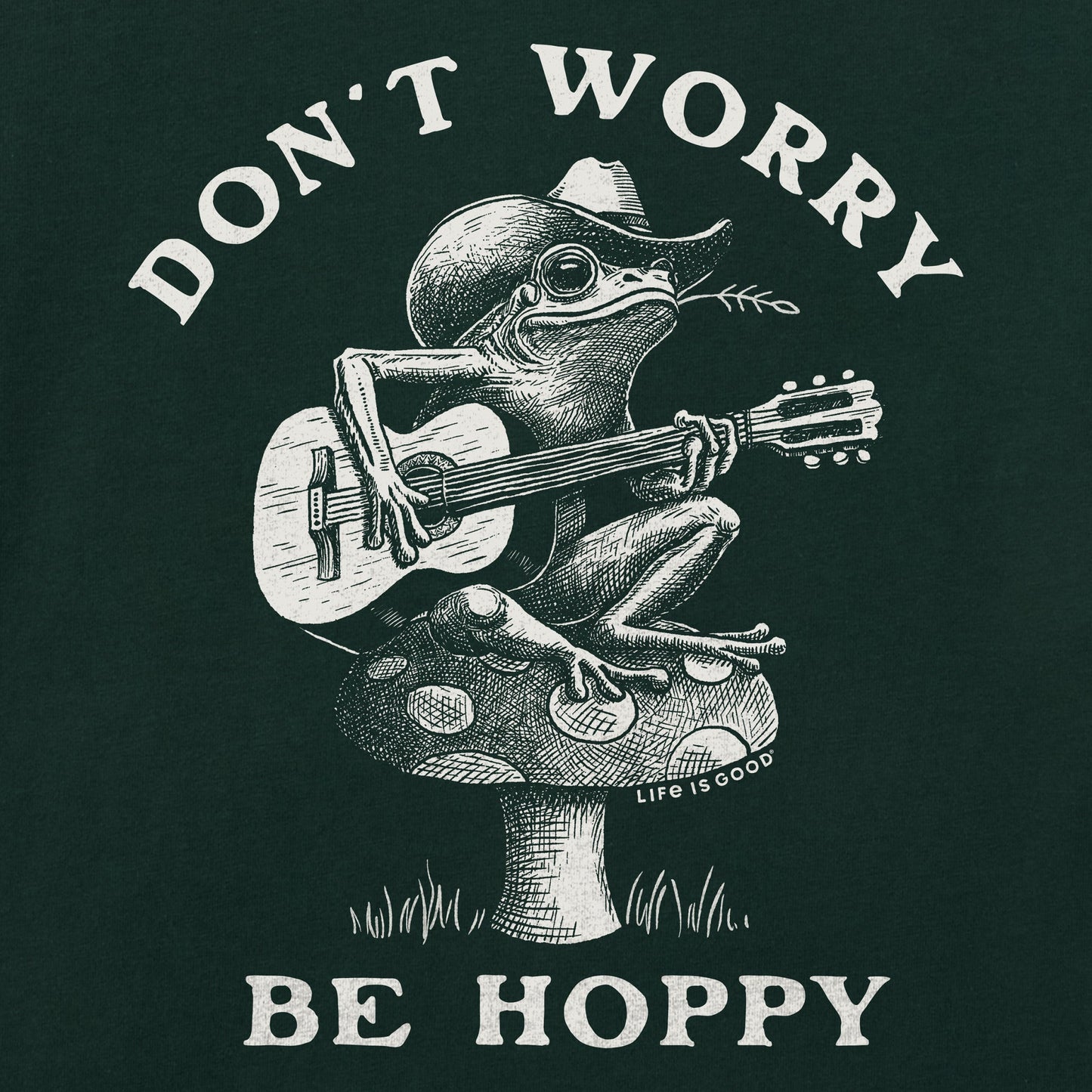 Women's Don't Worry Be Hoppy Frog Short Sleeve Crusher Tee