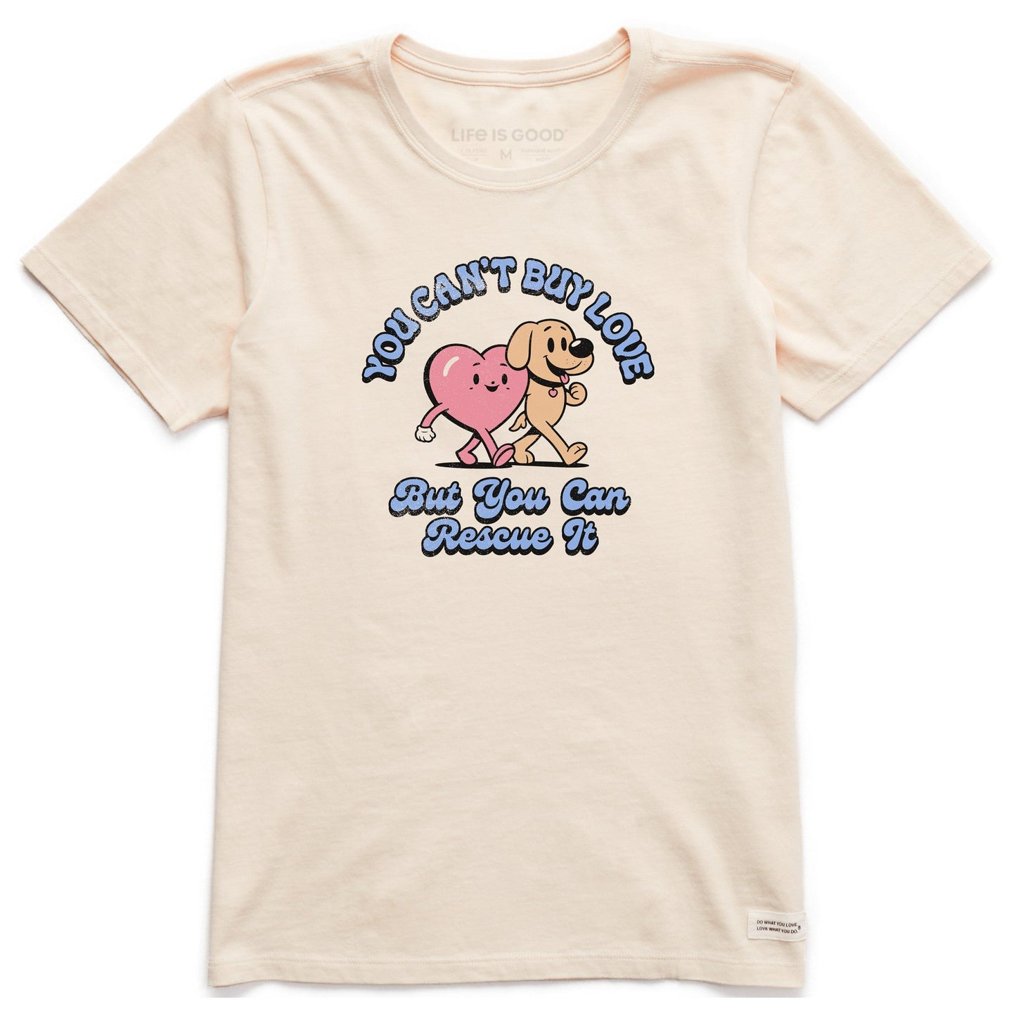 Women's Rescue Love Mascots Short Sleeve Crusher Tee