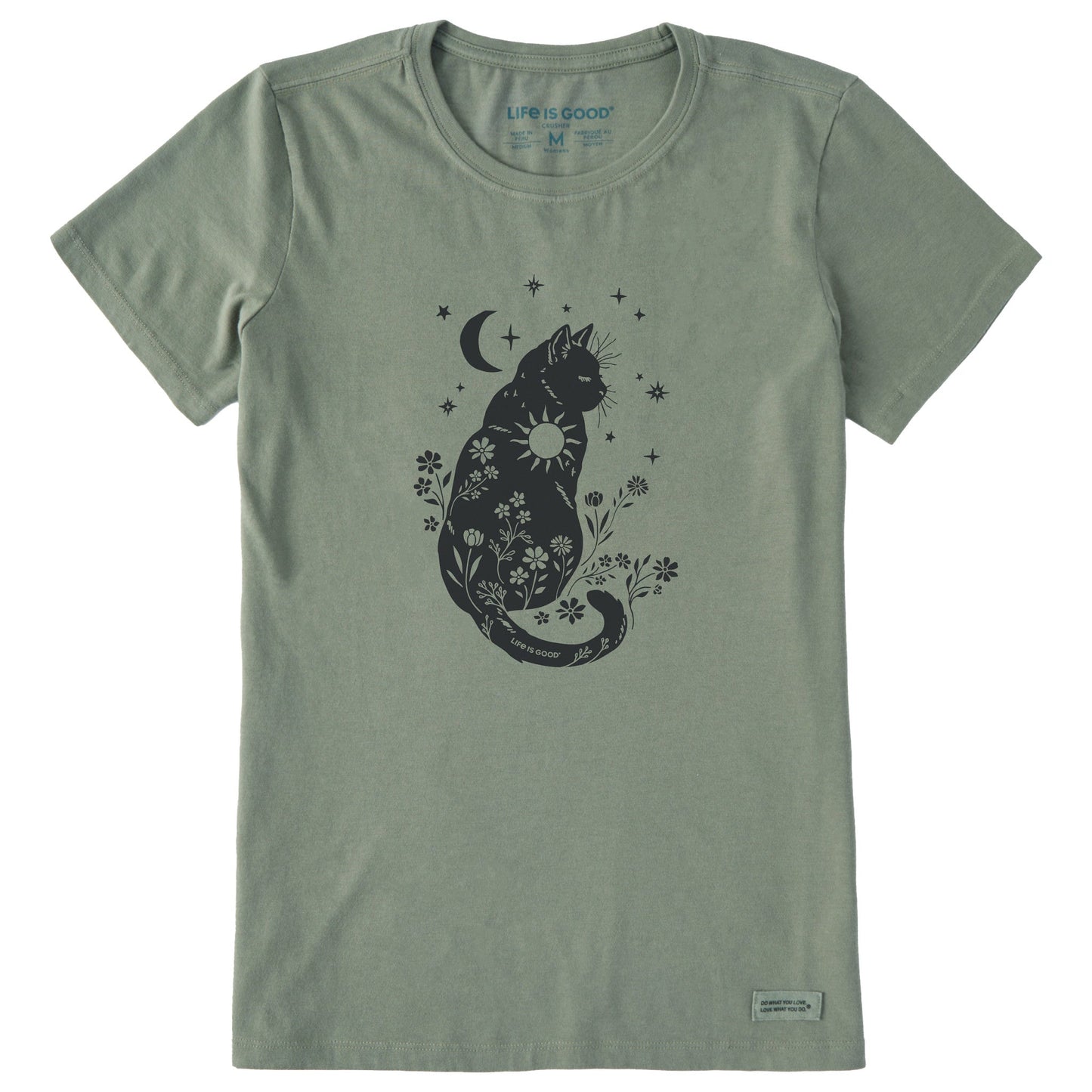 Women's Celestial Kitty Short Sleeve Crusher Tee
