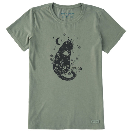 Women's Celestial Kitty Short Sleeve Crusher Tee