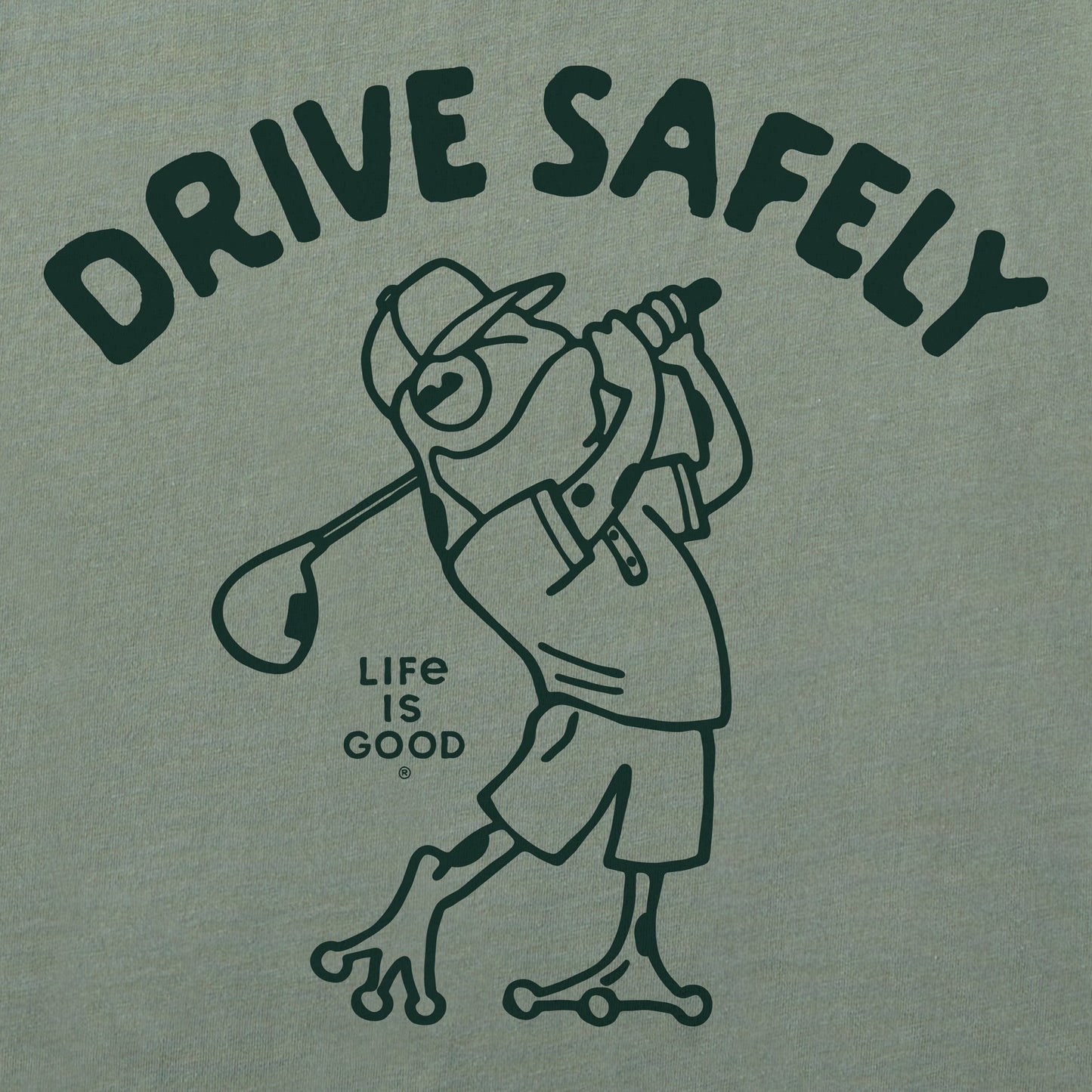 Men's Drive Safely Frog Golf Short Sleeve Tee