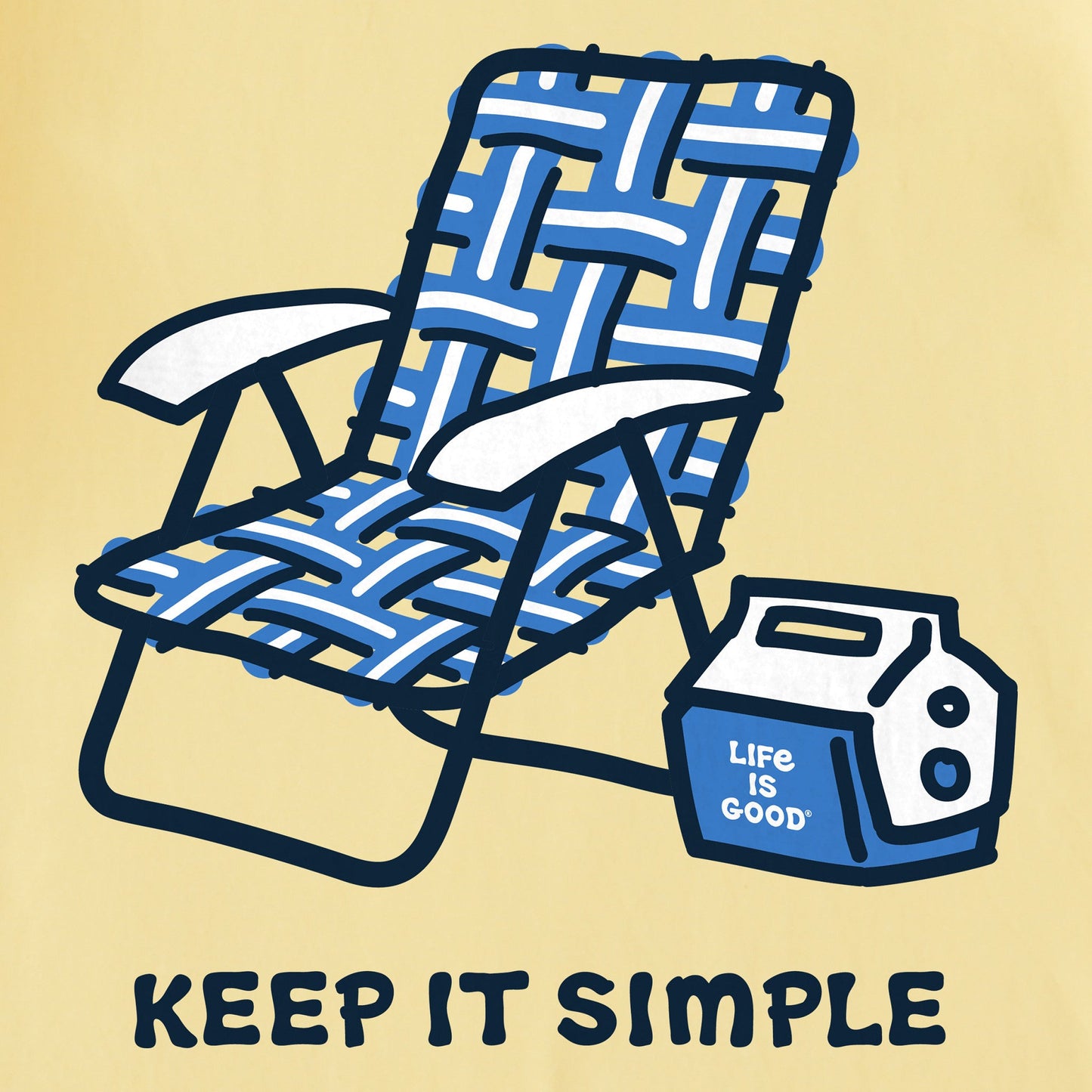 Men's Keep it Simple Chair & Cooler Short Sleeve Tee
