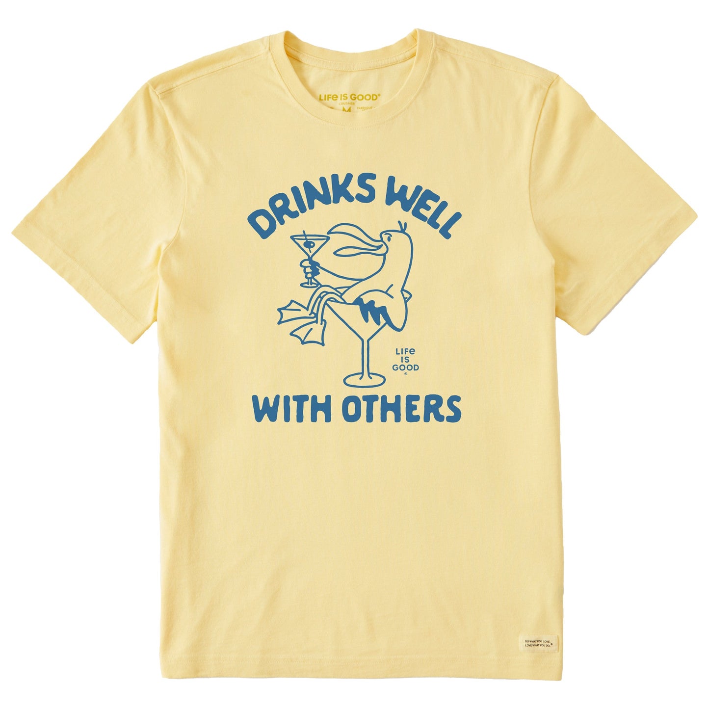 Men's Drinks Well with Others Seagull Martini Short Sleeve Tee