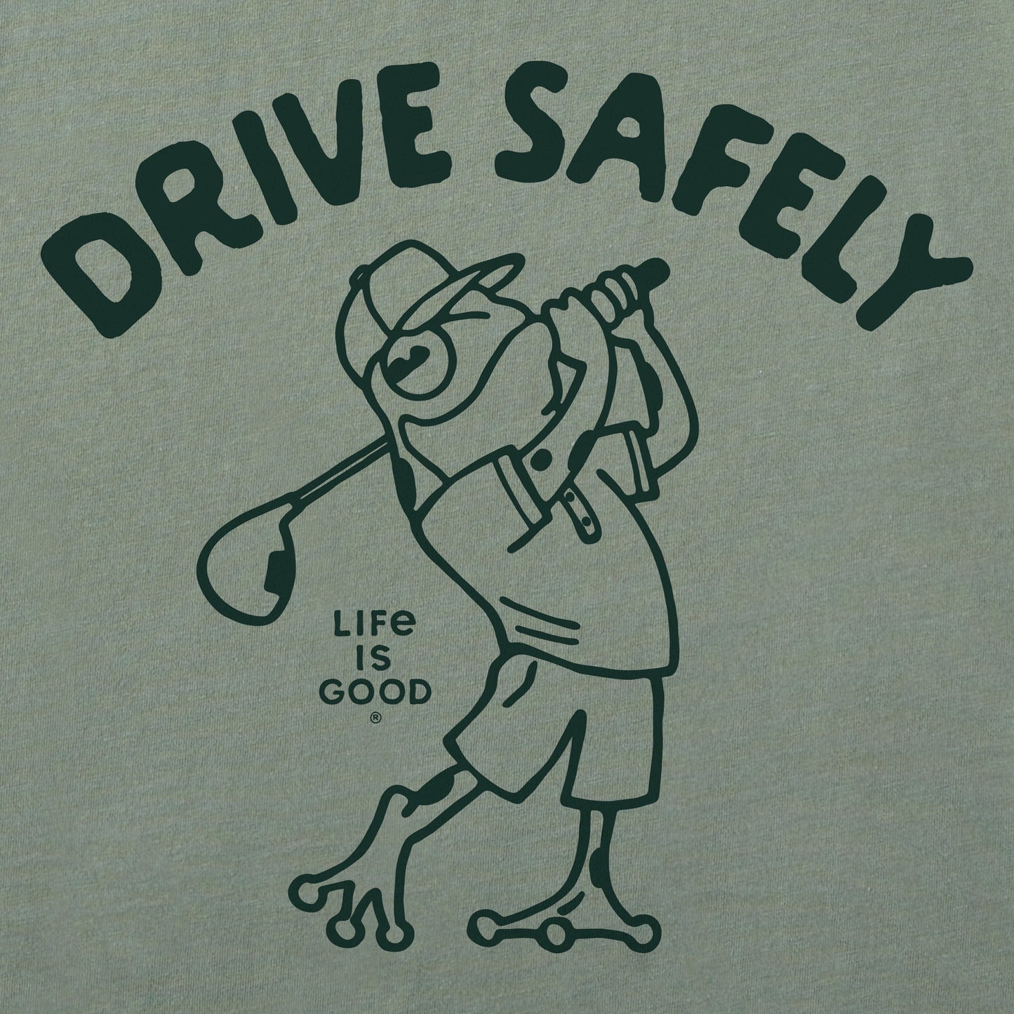 Men's Drive Safely Frog Golf Short Sleeve Tee