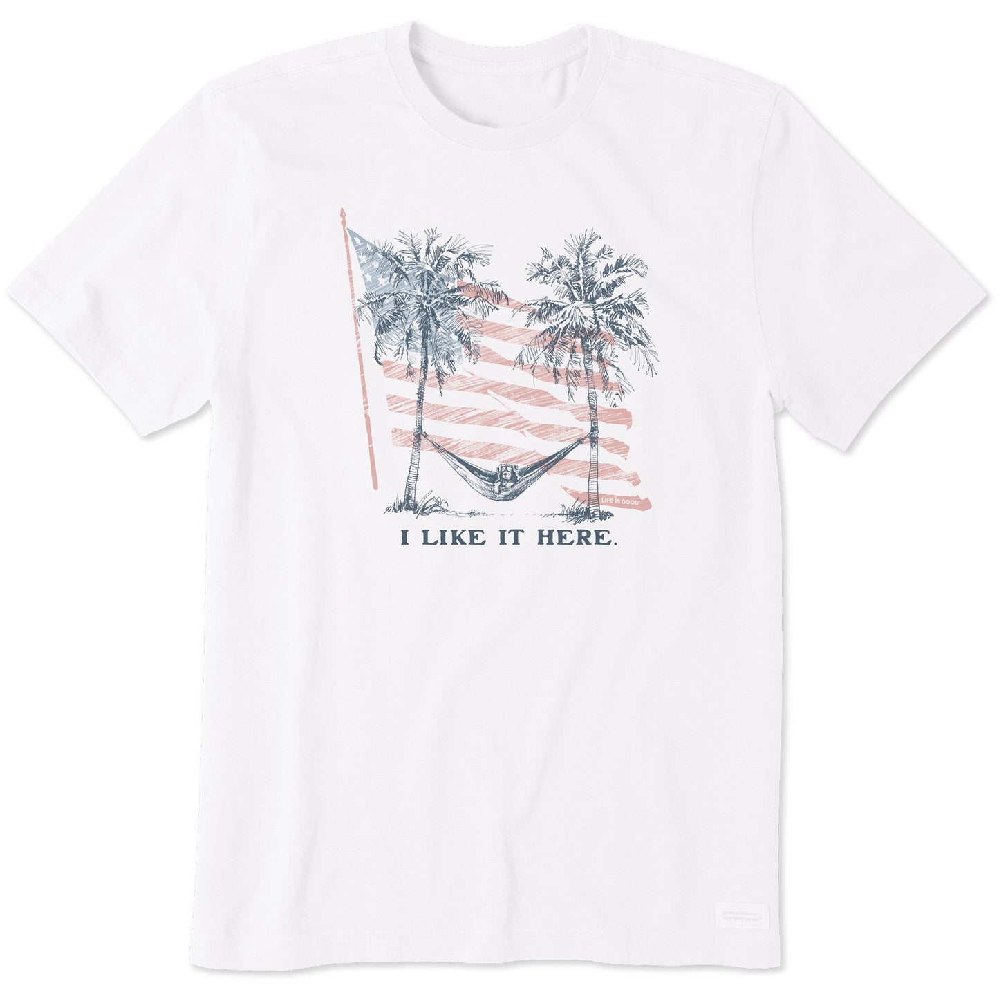 Men's I Like It Here Flag Hammock Short Sleeve Tee