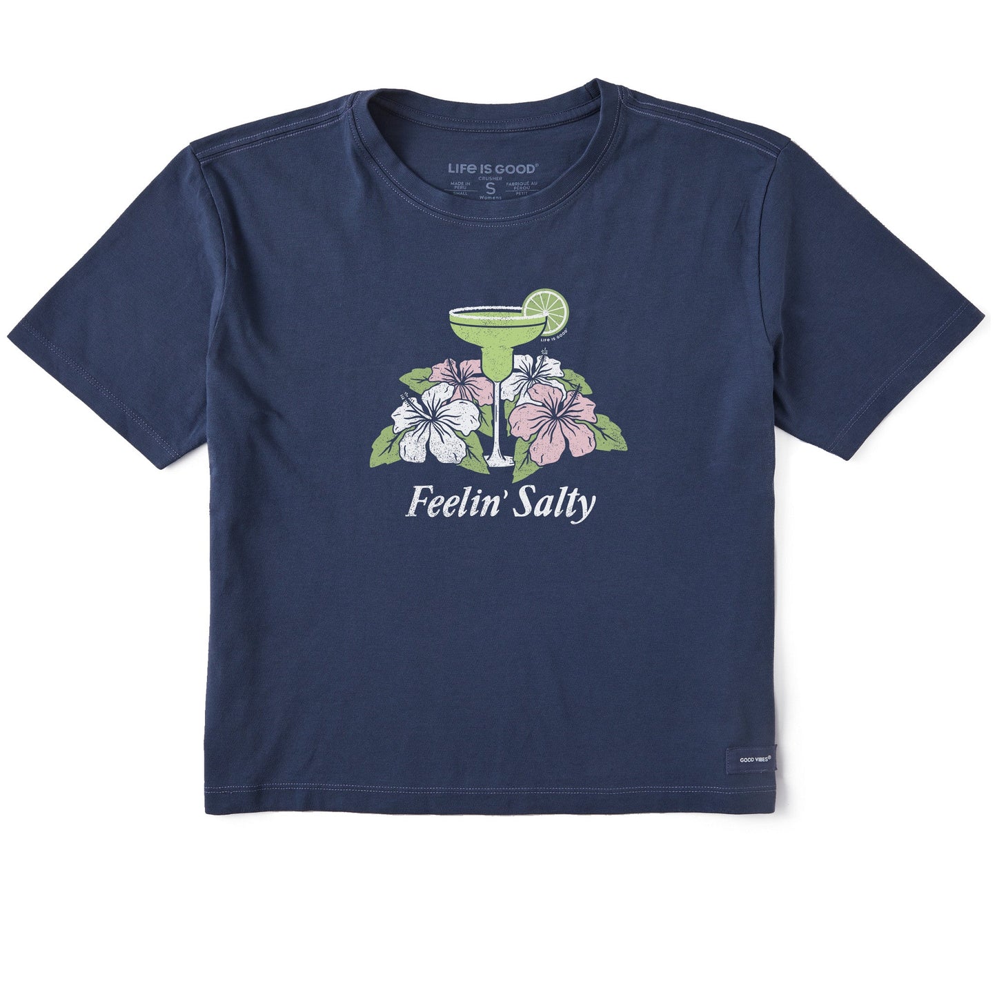 Women's Feelin' Salty Margarita Short Sleeve Crusher Boxy Tee