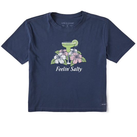 Women's Feelin' Salty Margarita Short Sleeve Crusher Boxy Tee