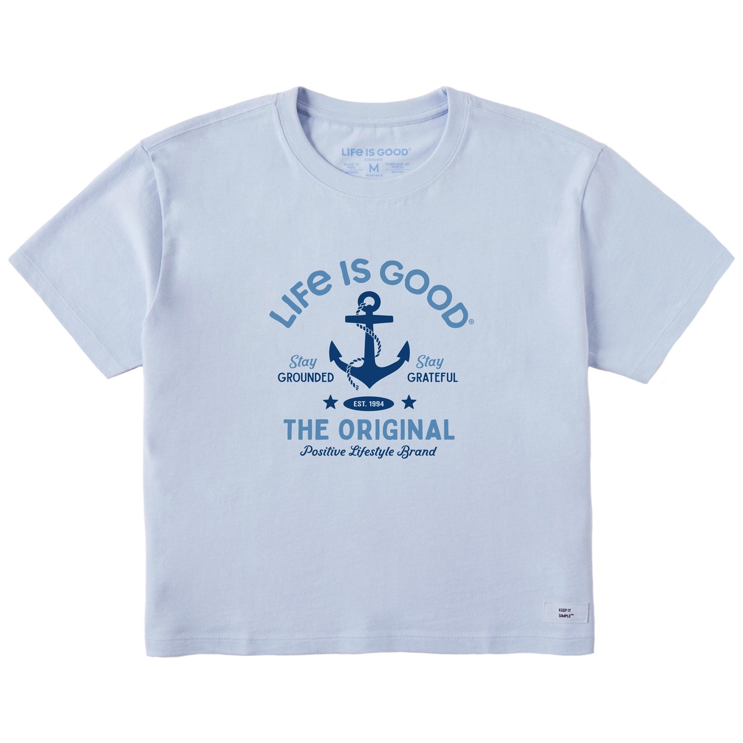 Women's Stay Grounded Anchor Short Sleeve Crusher Boxy Tee