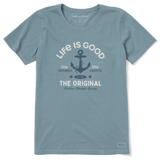 Women's Stay Grounded Anchor Short Sleeve Crusher Tee