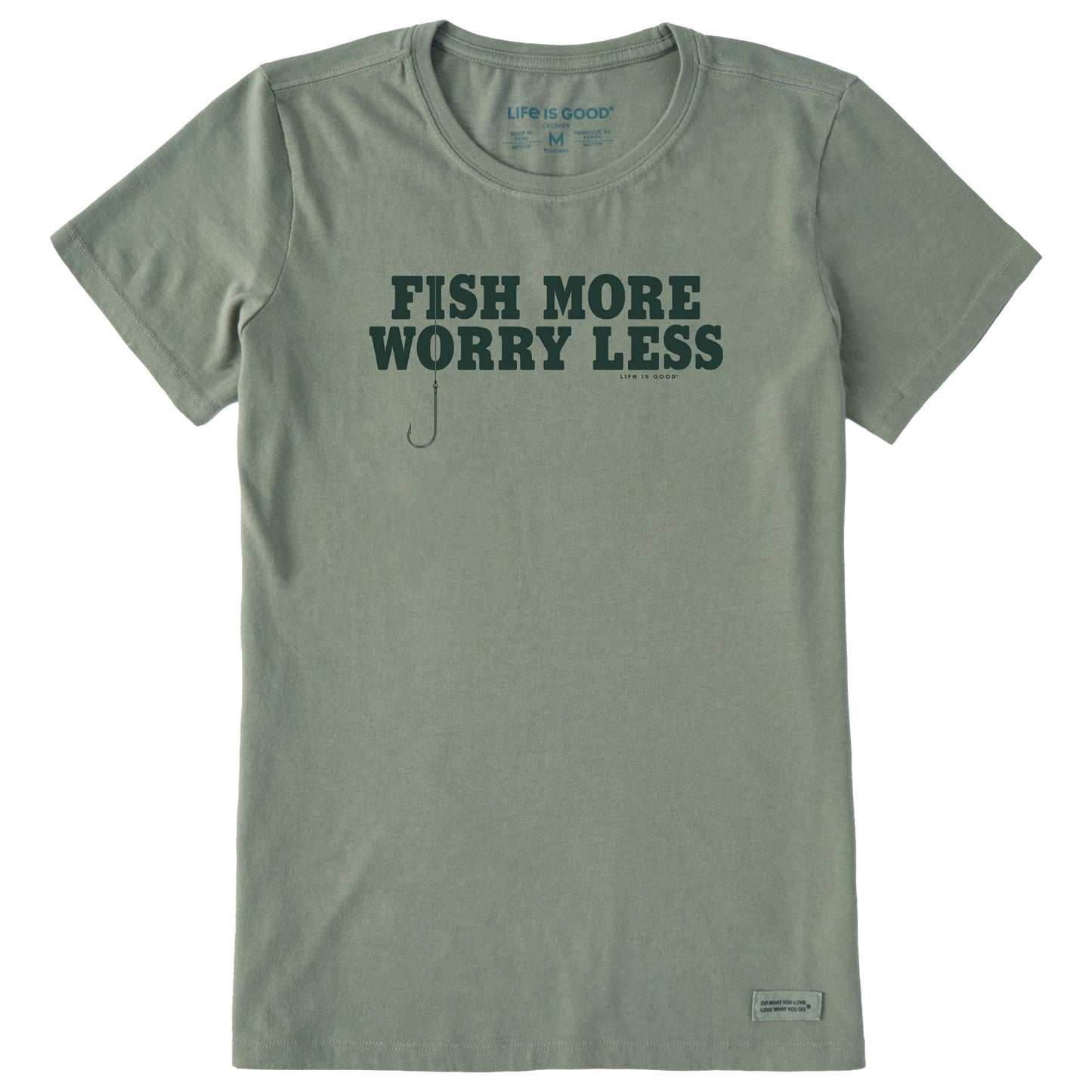 Women's Fish More Hook Short Sleeve Crusher Tee