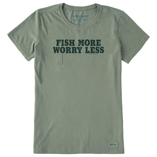 Women's Fish More Hook Short Sleeve Crusher Tee