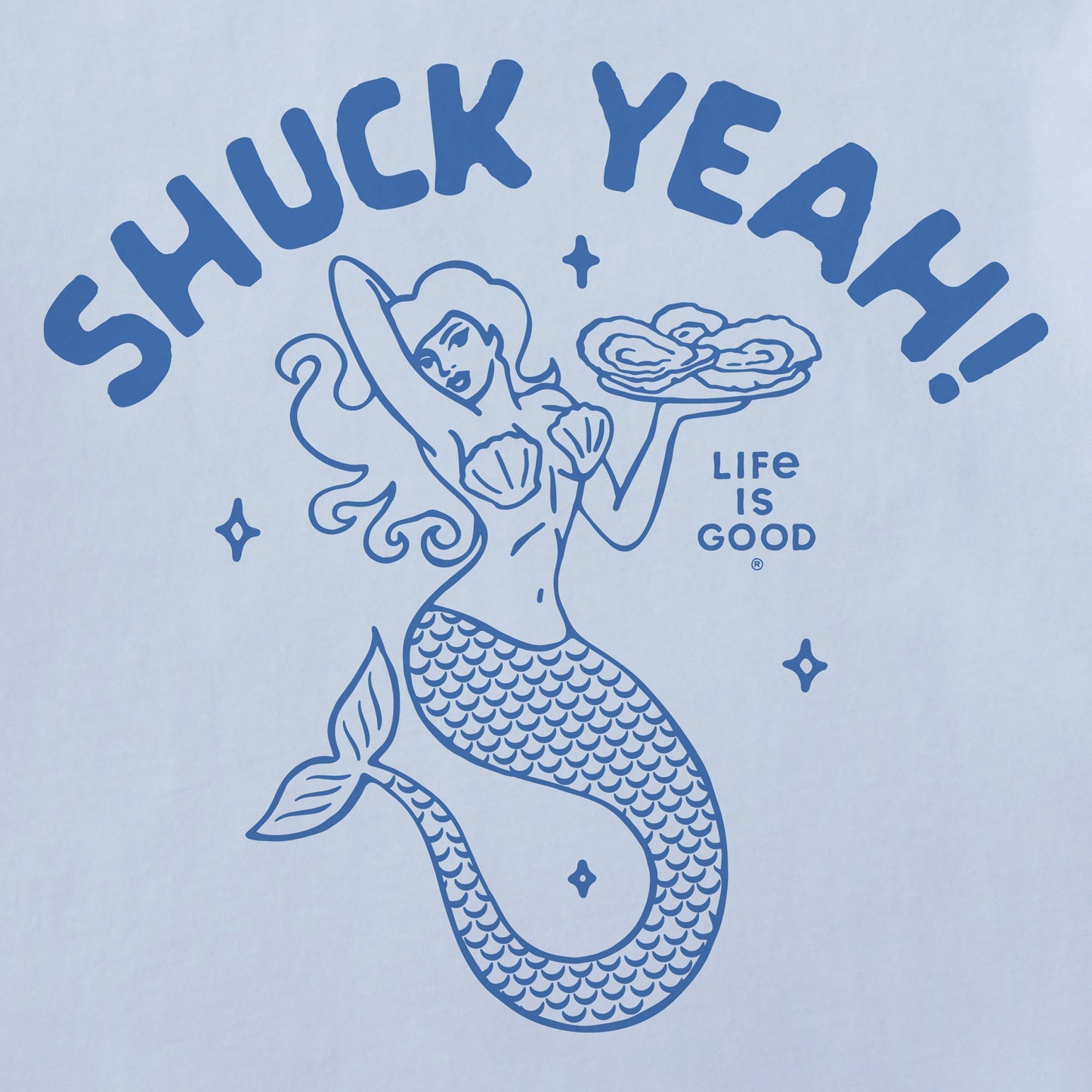 Women's Shuck Yeah! Mermaid Short Sleeve Crusher Tee