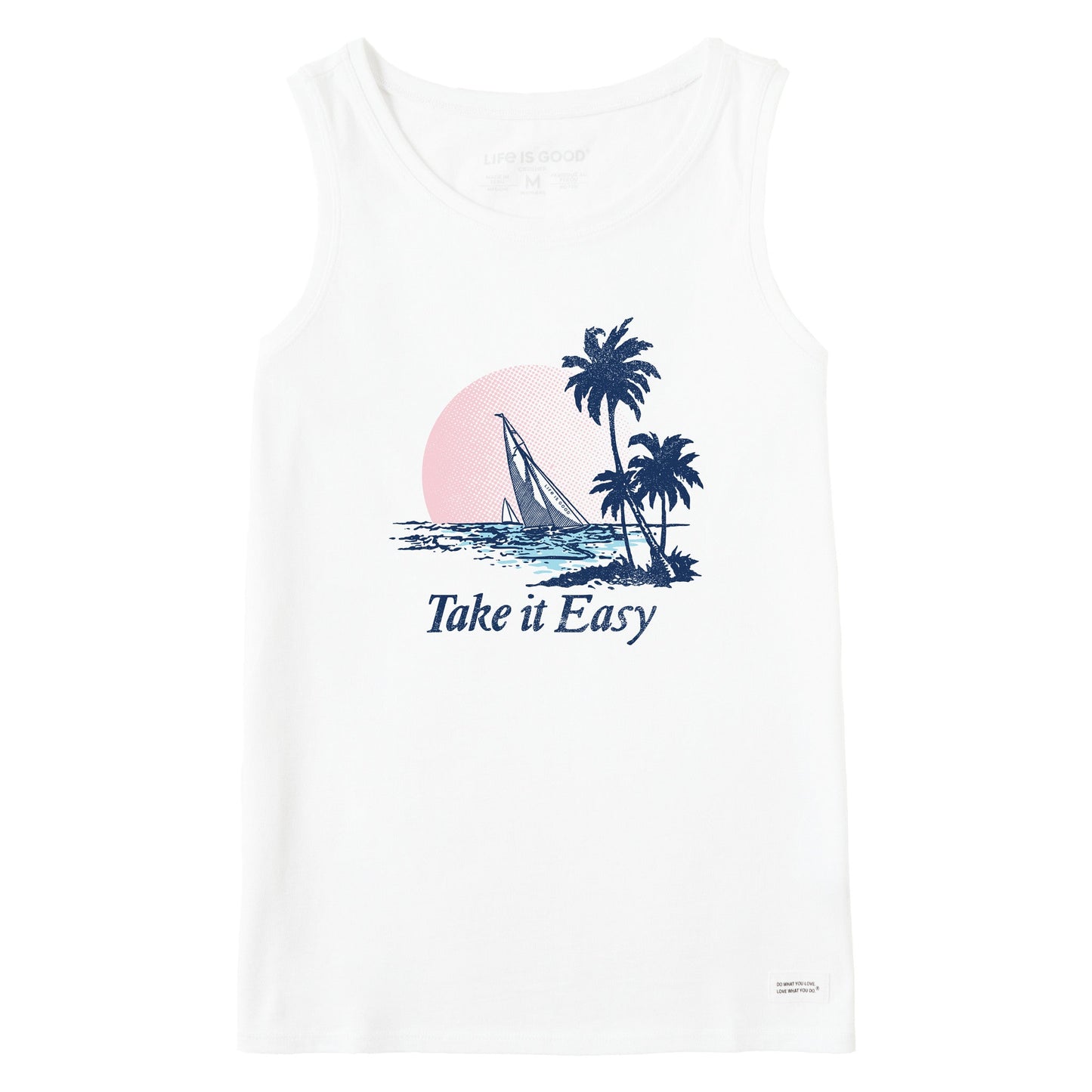 Women's Take it Easy Sail Boat Crusher Tank