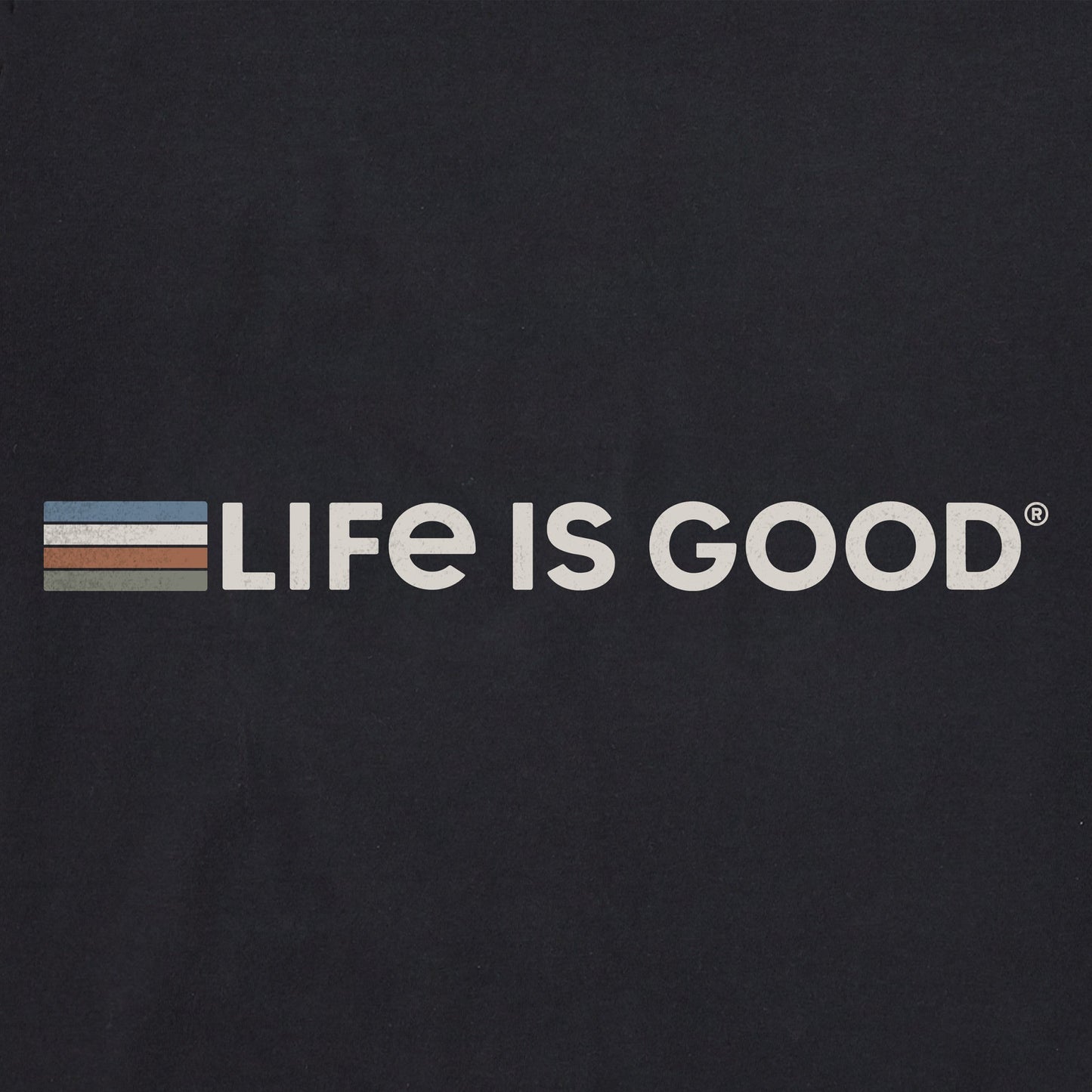 Men's LIG Color Small Stripes Short Sleeve Crusher Tee