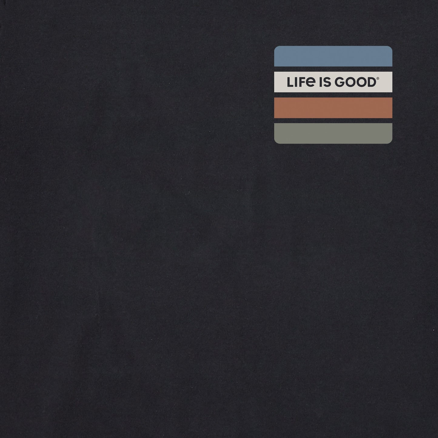 Men's LIG Color Square Stripes Short Sleeve Crusher Tee