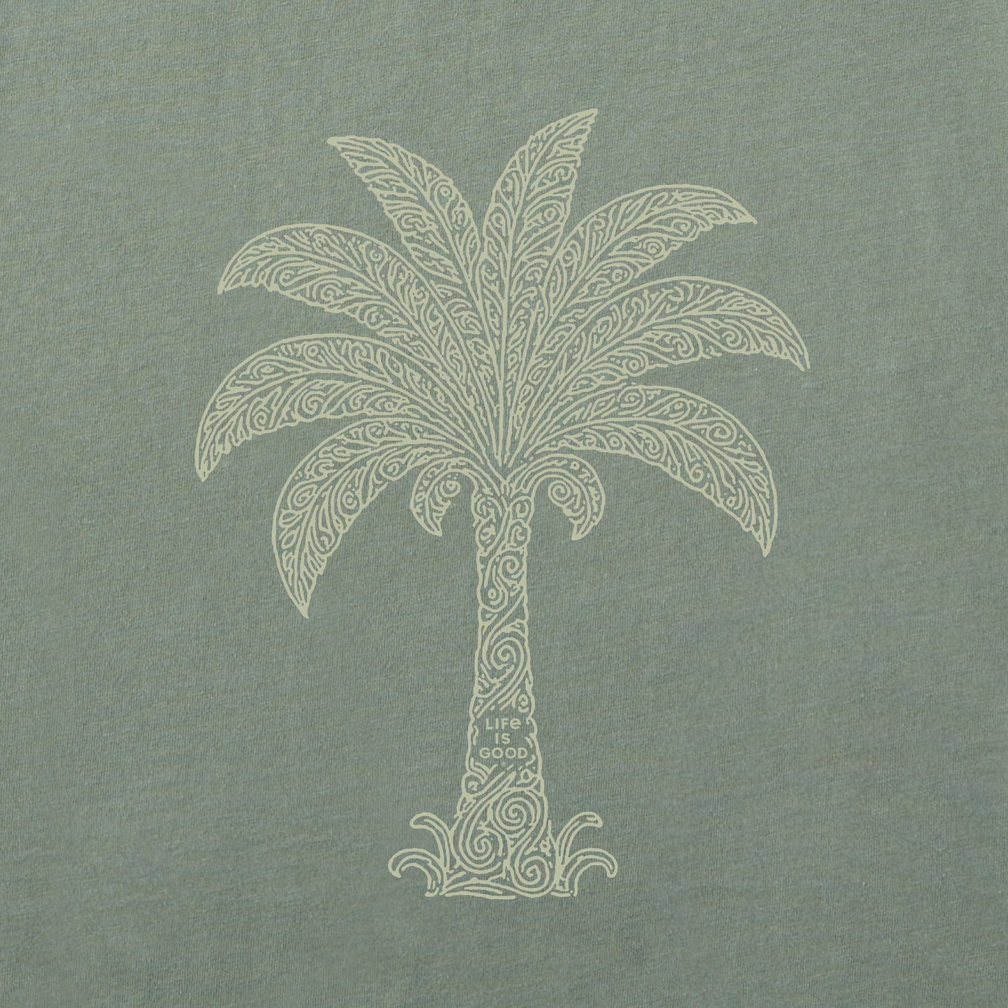 Men's Patterned Palm Short Sleeve Tee