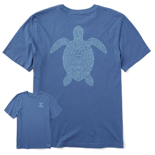 Men's Patterned Turtle Short Sleeve Tee