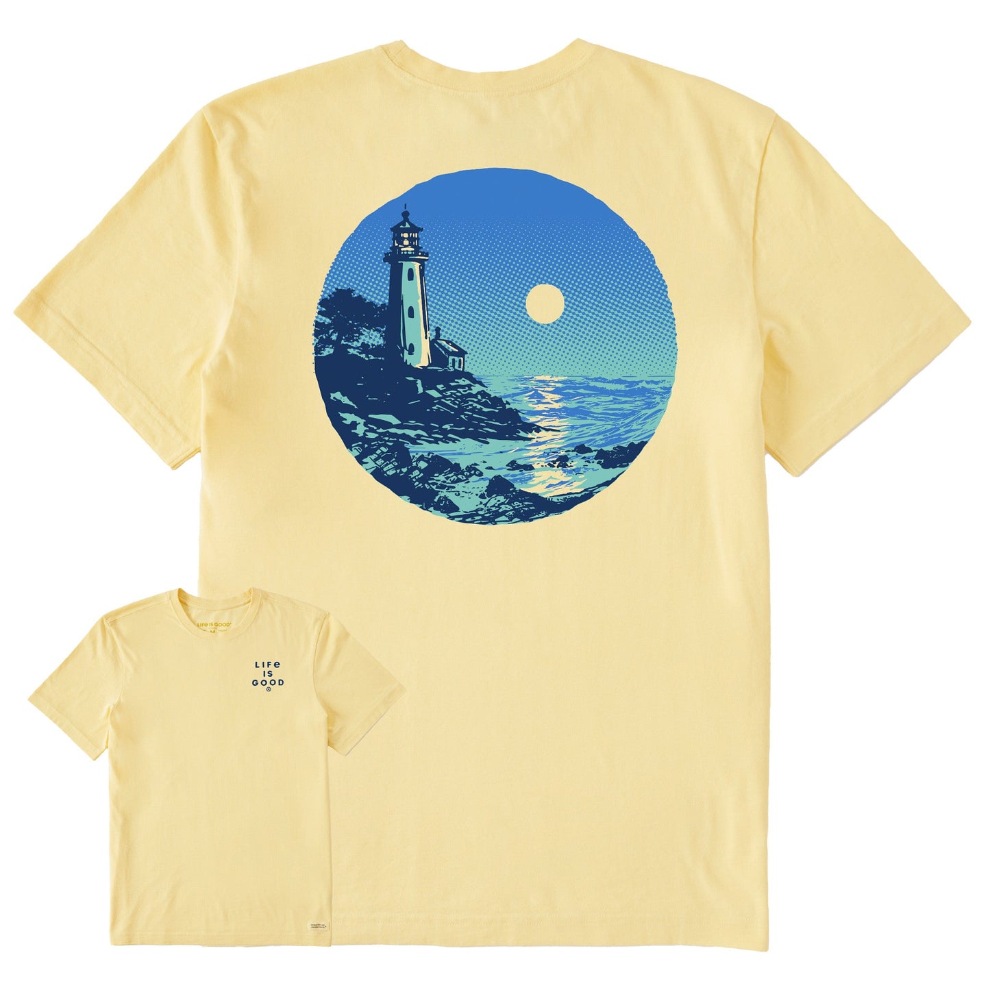 Men's Lighthouse Moon Short Sleeve Tee