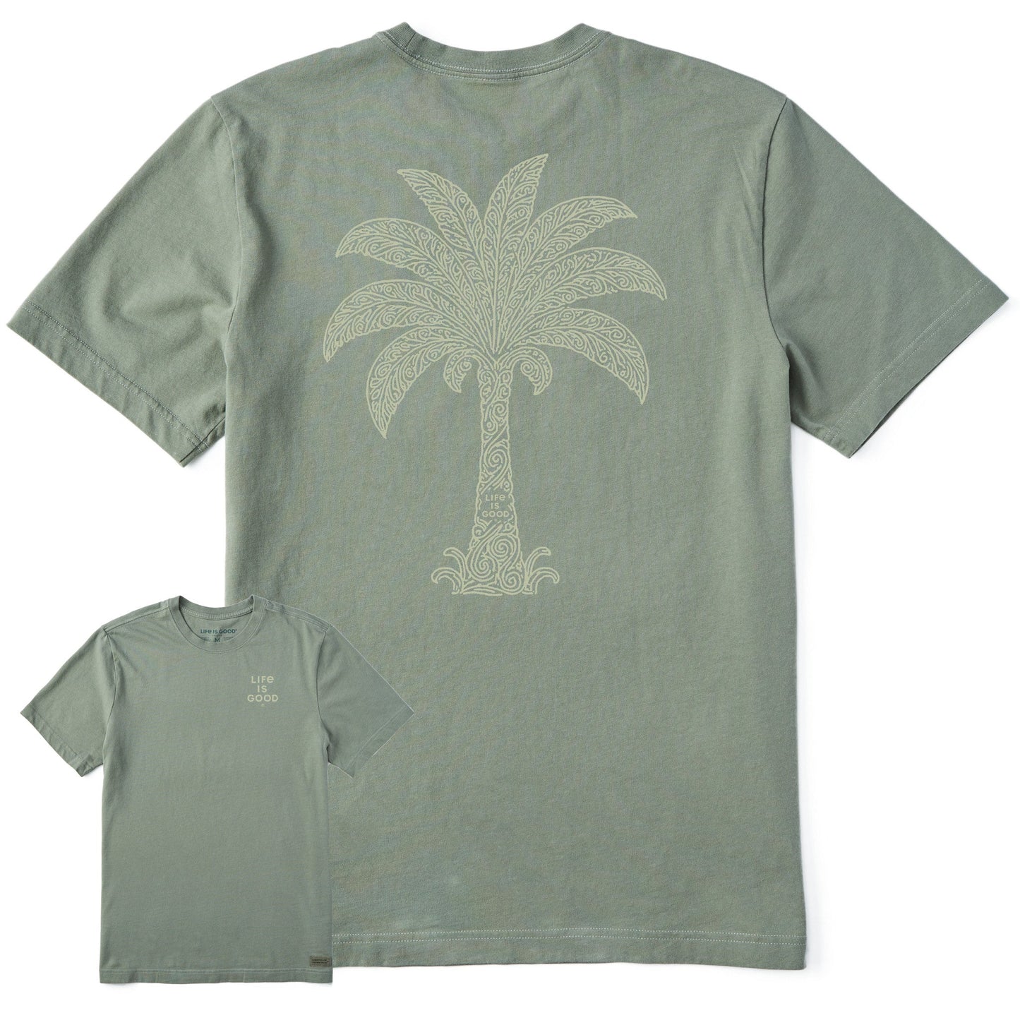 Men's Patterned Palm Short Sleeve Tee