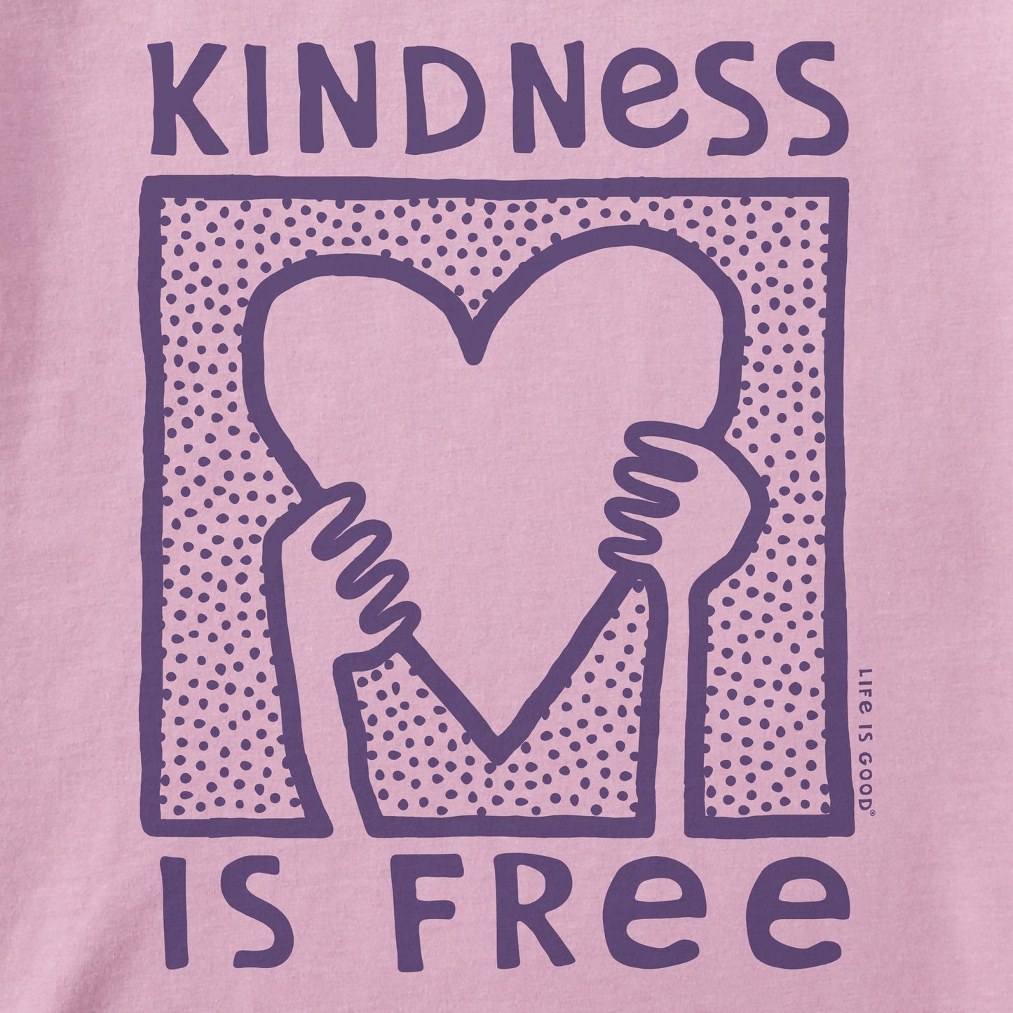 Kids Kindness is Free Heart Short Sleeve Crusher Tee