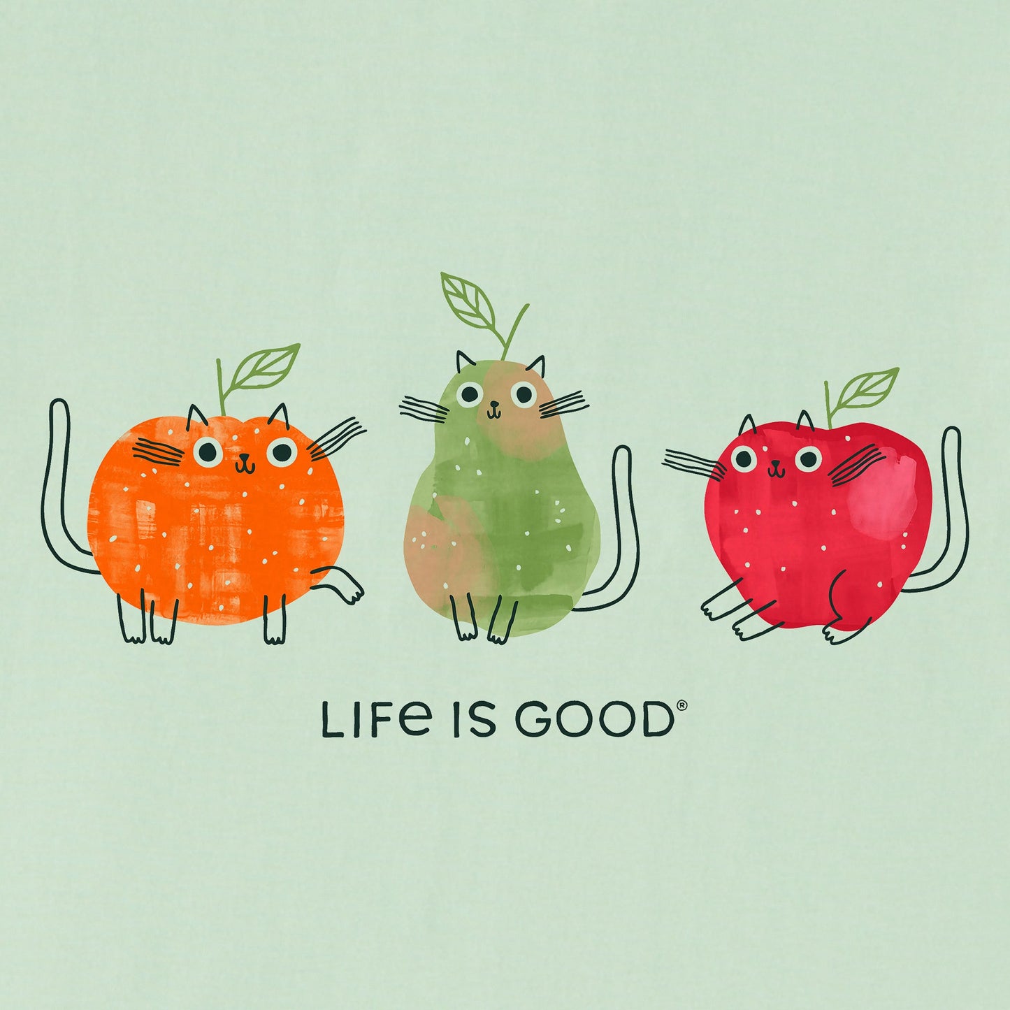 Kids Fruit Cats Short Sleeve Crusher Tee