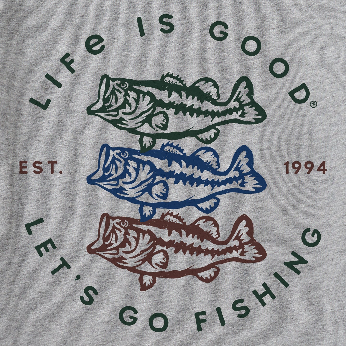 Kids Let's Go Fishing Short Sleeve Crusher Tee