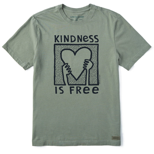 Men's Kindness is Free Heart Short Sleeve Tee