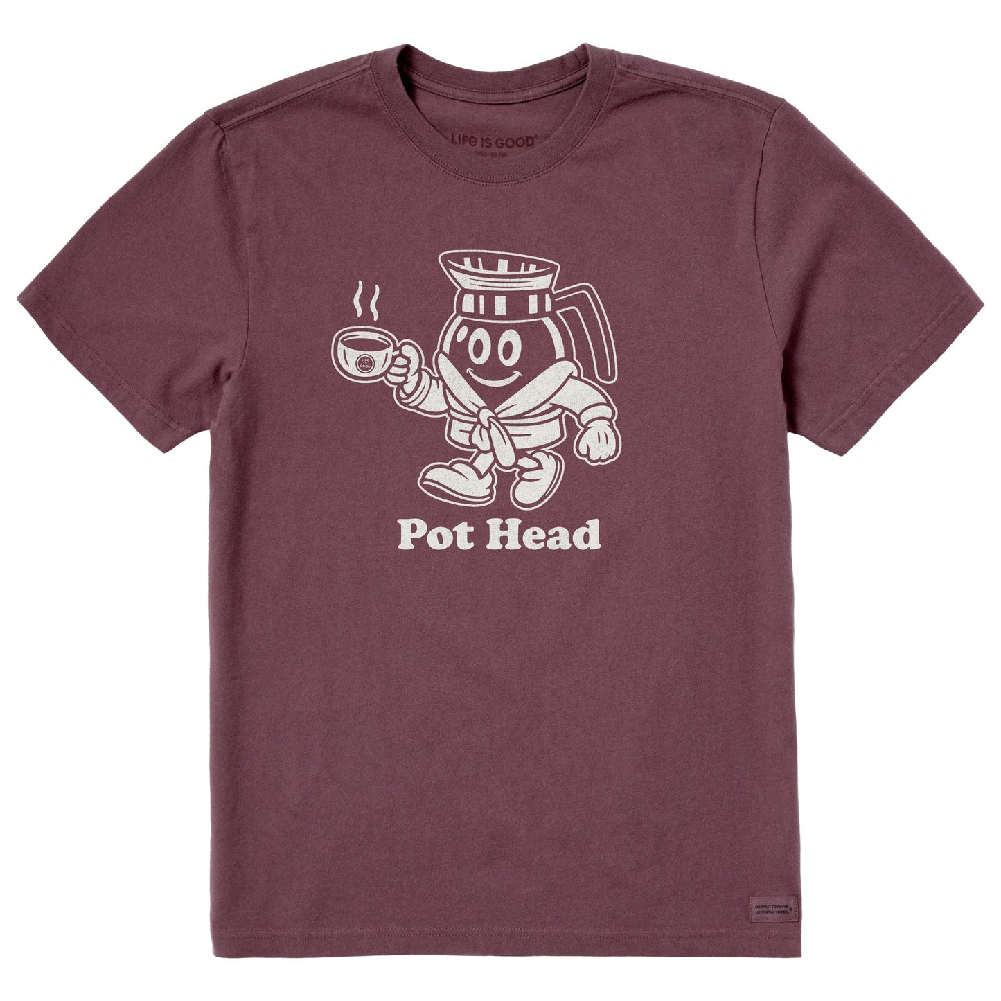 Men's Pot Head Mascot Short Sleeve Crusher Tee