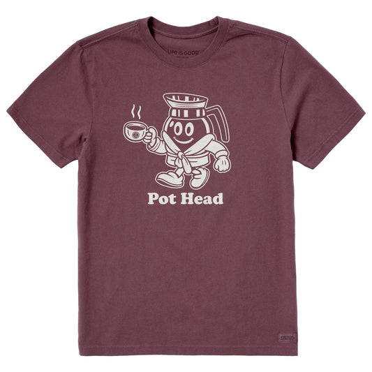 Men's Pot Head Mascot Short Sleeve Crusher Tee