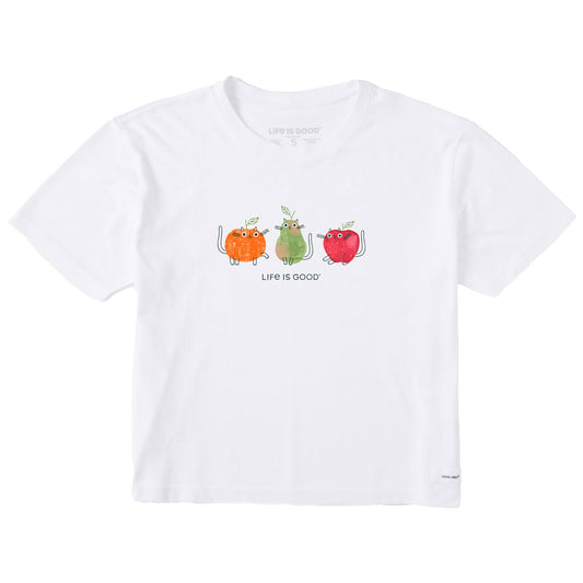 Women's Fruit Cats Short Sleeve Crusher Boxy Tee