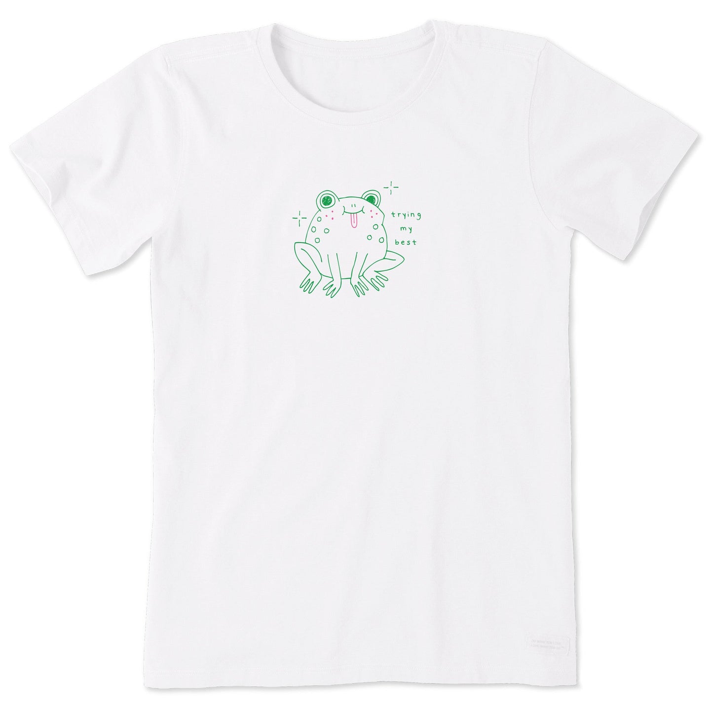 Women's Trying My Best Frog Short Sleeve Tee