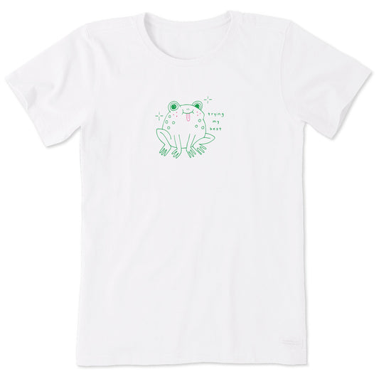 Women's Trying My Best Frog Short Sleeve Tee