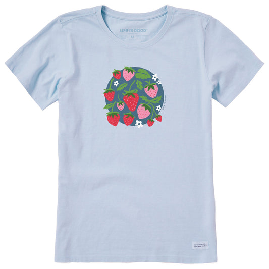 Women's Strawberries Short Sleeve Crusher Tee