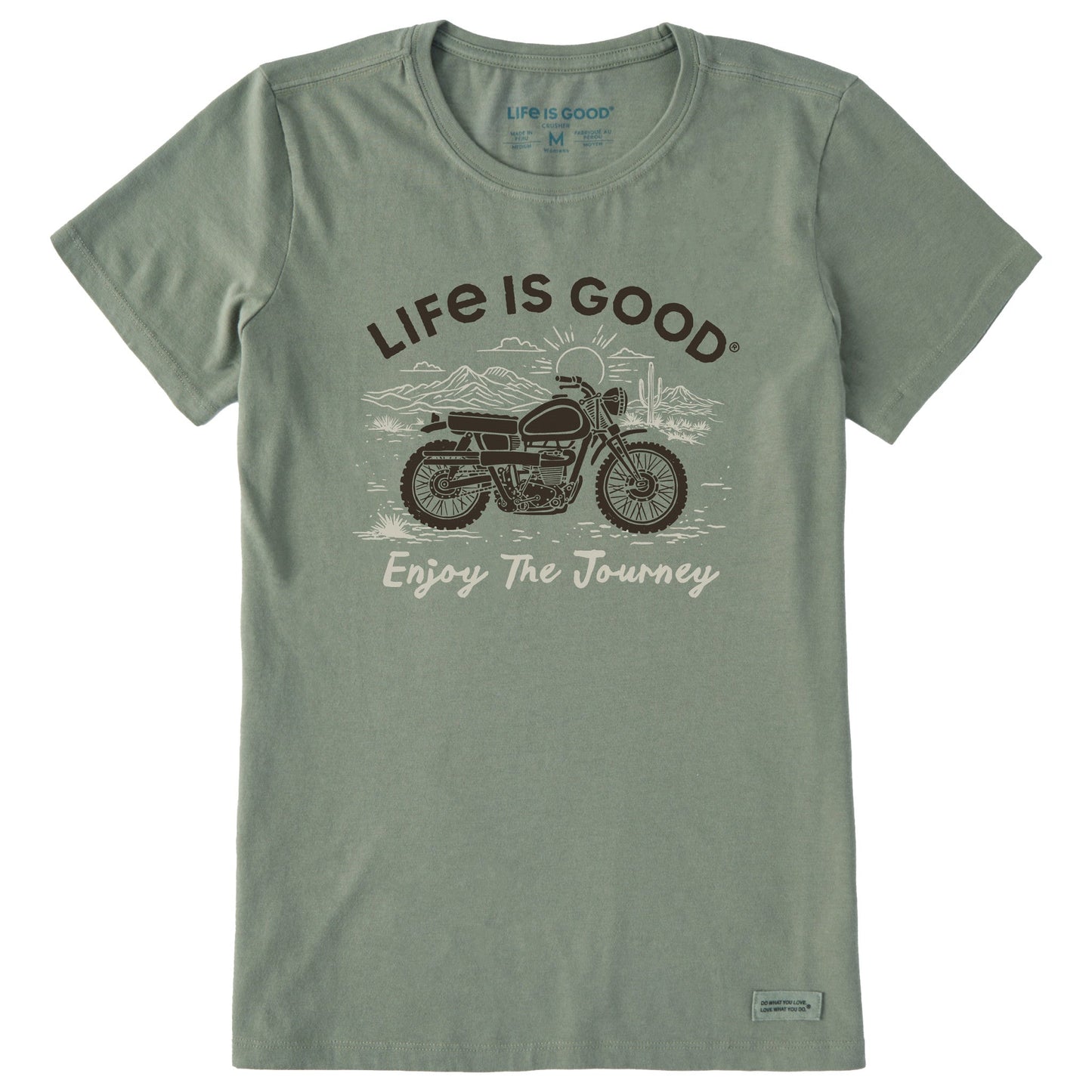 Women's Enjoy the Journey Motorcycle Short Sleeve Crusher Tee