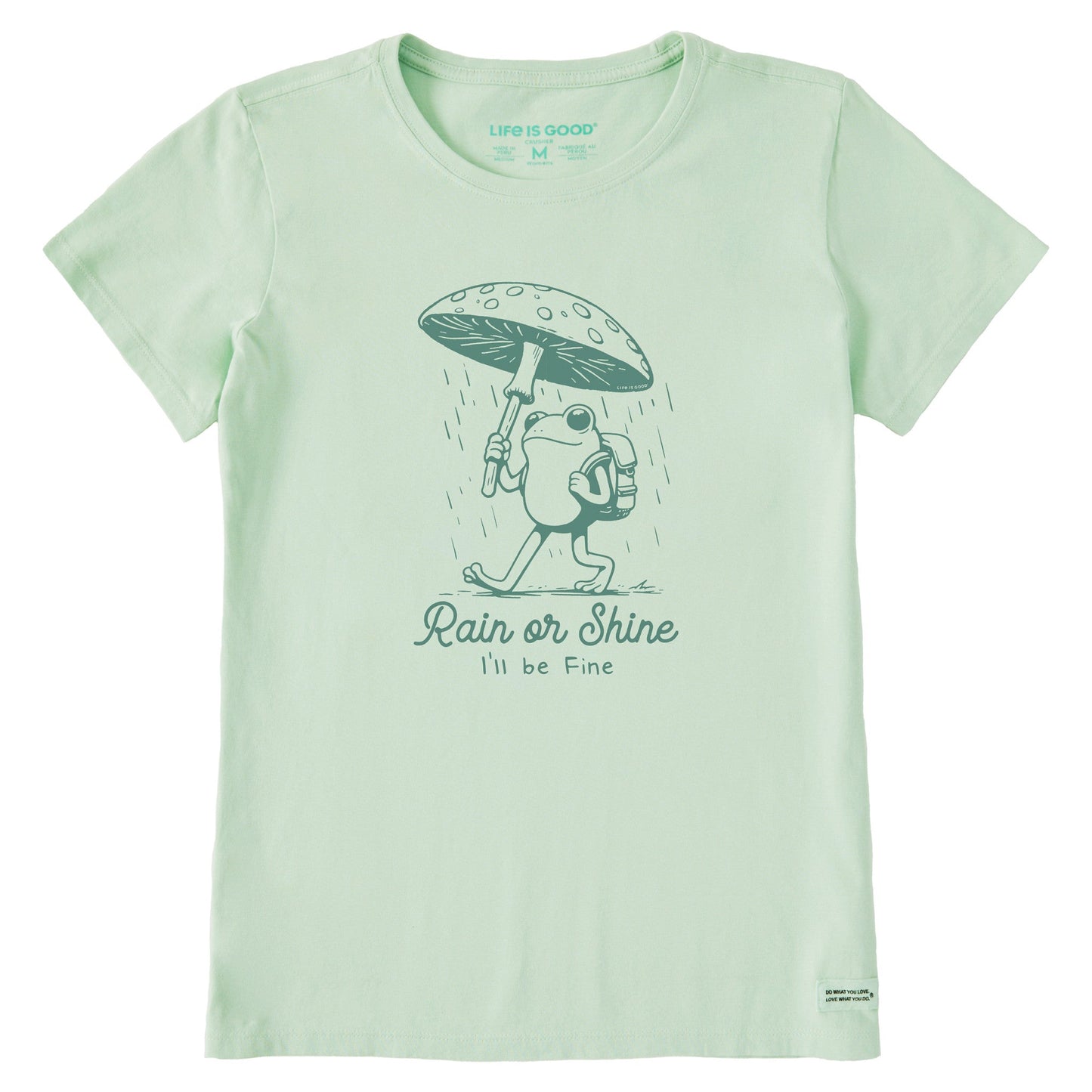 Women's Rain or Shine Frog Short Sleeve Crusher Tee