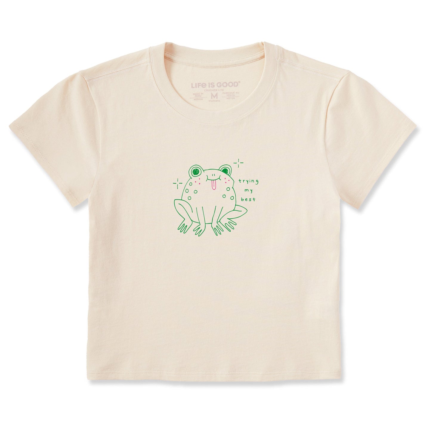Women's Trying My Best Frog Crusher-LITE Shrunken Tee