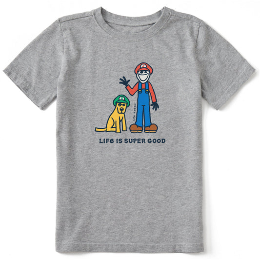 Kids Life is Super Good Short Sleeve Crusher Tee